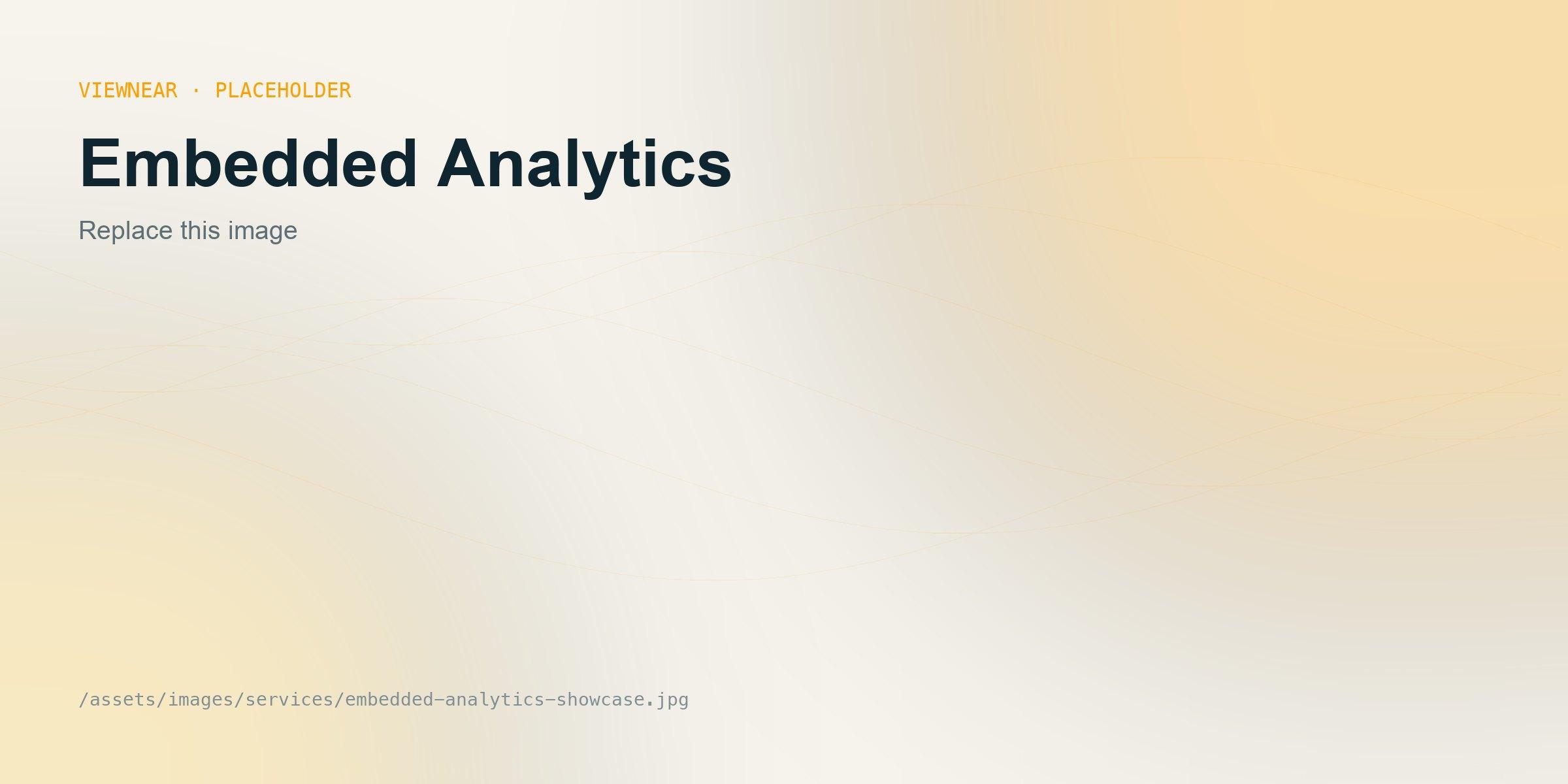 Embedded Analytics running on Snowflake